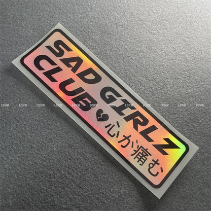 Slow Club Stickers Sad Girls Decal Motor Window Body