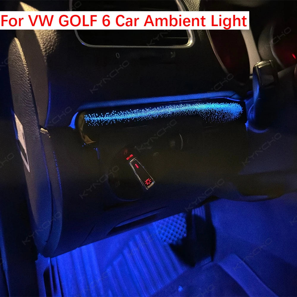 For Volkswagen Golf 6 2010 2013 Ambient Symphony Flowing Neon