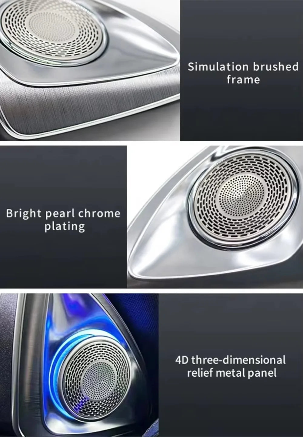 Ambient Fit C118 RGB Interior 4D Rotating Tweeter Mercedes