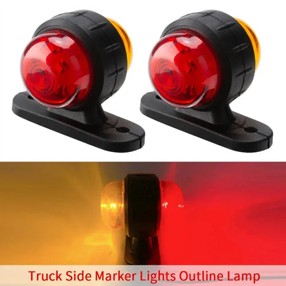 2PCS 12V 24V Truck Trailer Side Marker Position Lorry