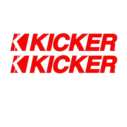 For Kicker Audio Speaker Amps Diecut 2PCS Bumper Window Diecut