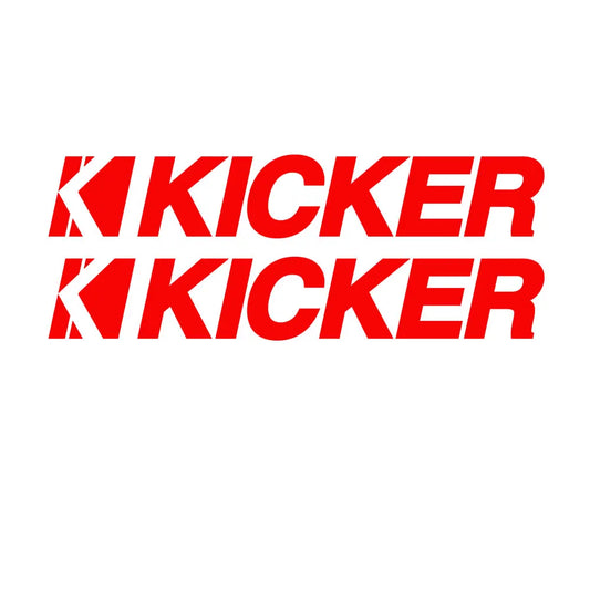 For Kicker Audio Speaker Amps Diecut 2PCS Bumper Window Diecut