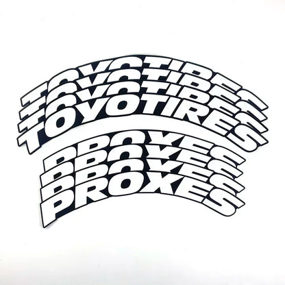 For Racing Tires Of Tire Letter Stickers Toyotires Rubber 3D