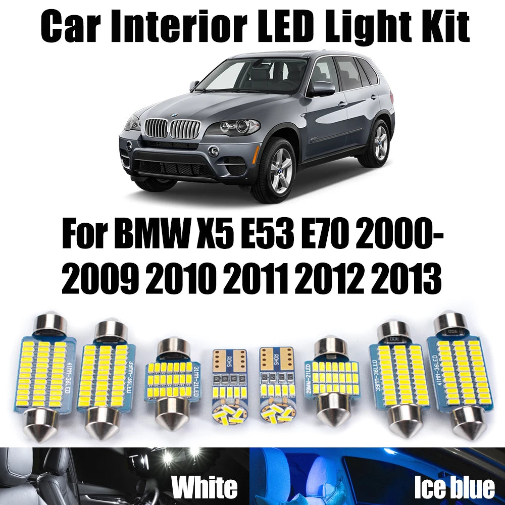 For BMW X5 E53 E70 2000-2010 Canbus Courtesy Bulbs 2011 2012