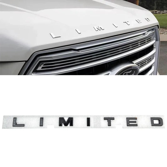 Front Hood Head Letter Words Alphabet Sticker Limited ABS