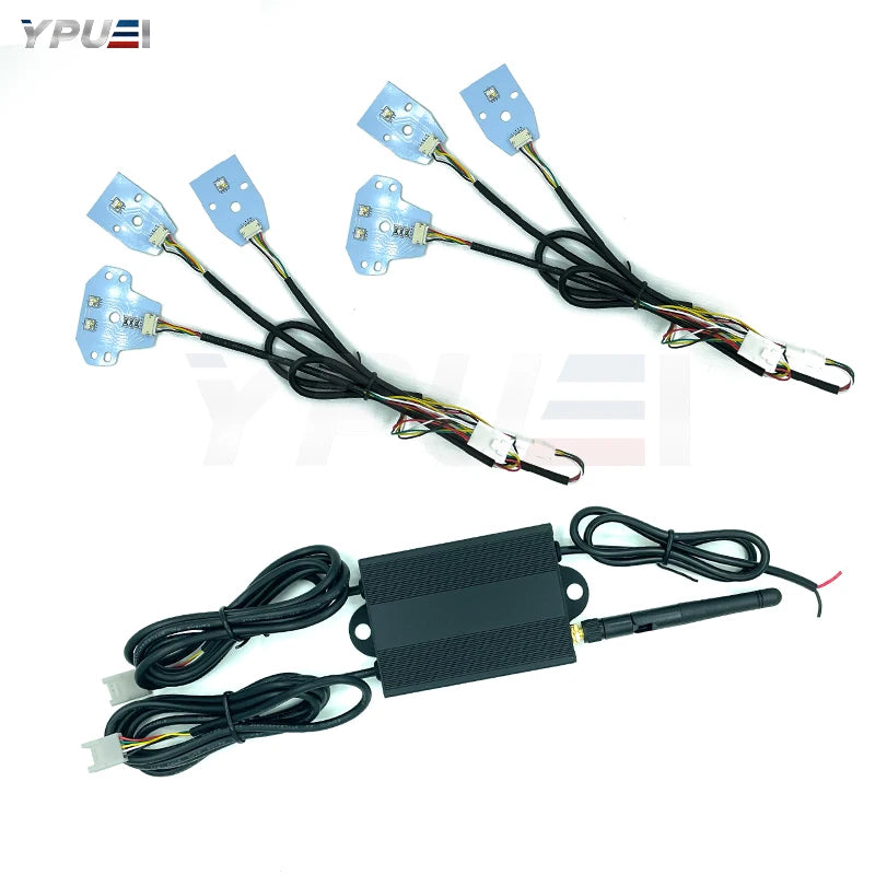 For 2015-up Dodge Charger Smartphone Remote Rgbw Multicolor