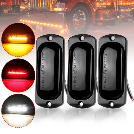 For Trailer Lorry Tractor Bus Boat 12LED 15LED Truck Side Marker