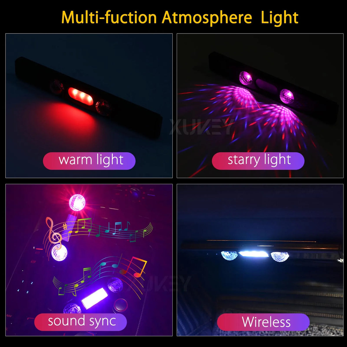 Colors Interior USB RGB Atmosphere Mood Lighting Neon Accent