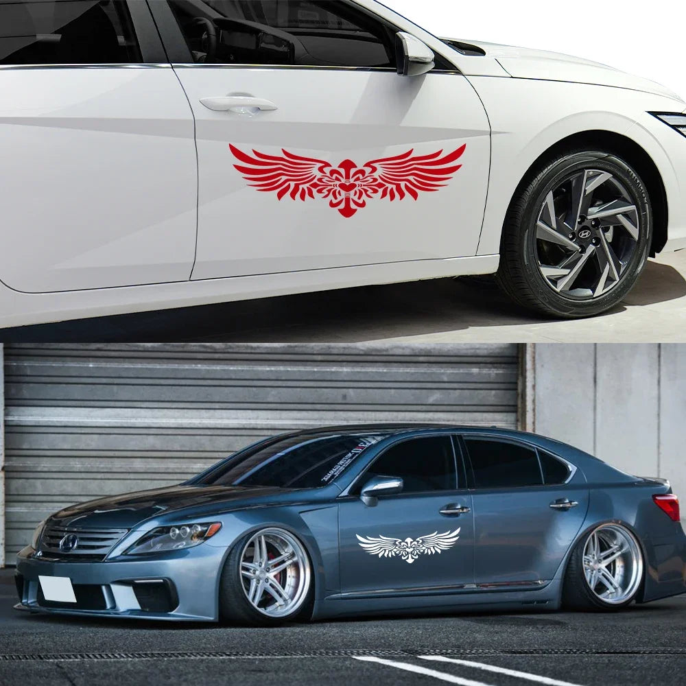 For Hood Body Door Windows Auto Hood Stickers 70x22cm Angel