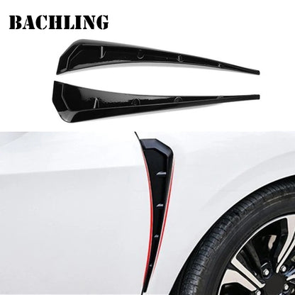 Side Fender Wing Air Vent Hood Intake Cover Moulding
