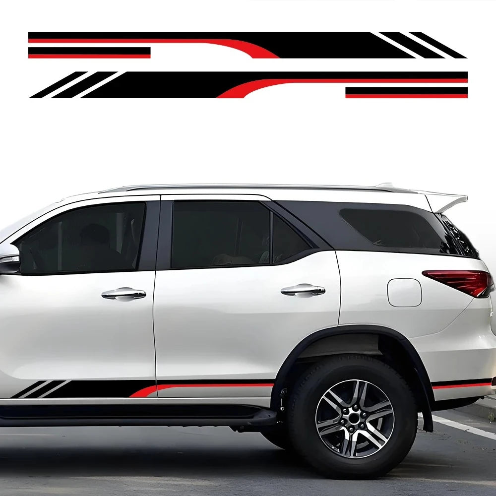 For Toyota Fortuner 4X4 Off Road Side Door Stickers Graphic