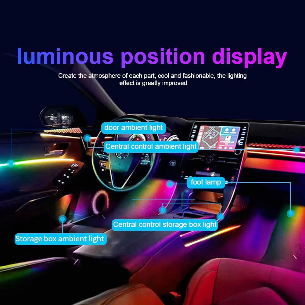 For BMW X5 F15 X6 2014-2018 RGB Ambient In Interior Acrylic