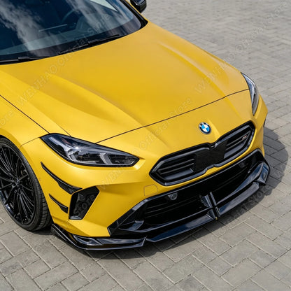 For BMW 1 Series F70 M135I 4PCS Gloss Black Front Bumper Air