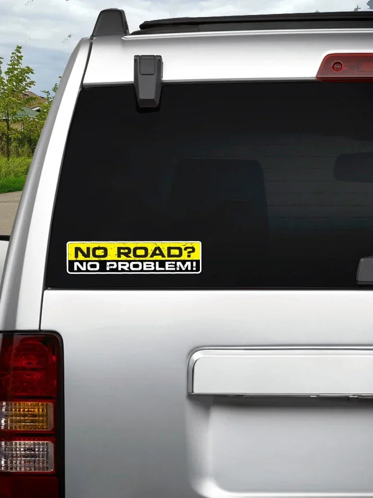 Pieces Pack Pvc Decal No Road Problem Sticker Waterproof
