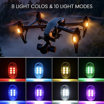 RGB Strobe Motorcycle Flash Position Wireless Aircraft Airplane