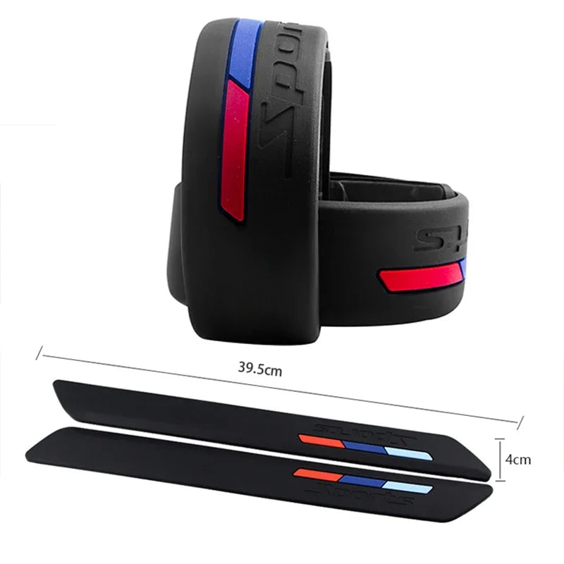 Front Rear Bumper Protector Corner Guard Scratch Strip Sticker