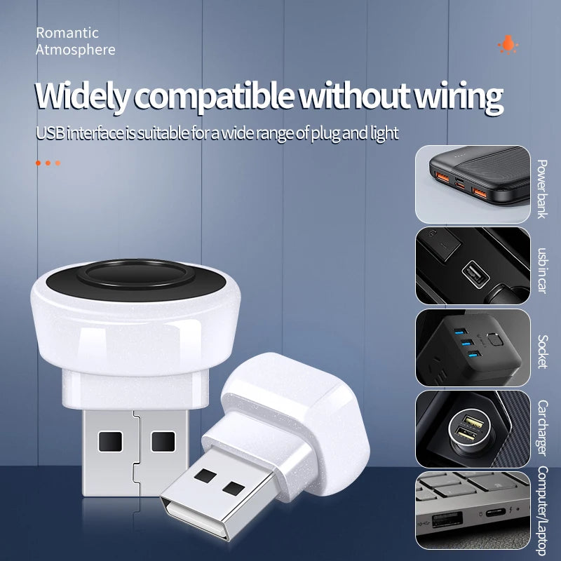 Ambient Lighting Interior MINI USB Atmosphere Plug Play Portable