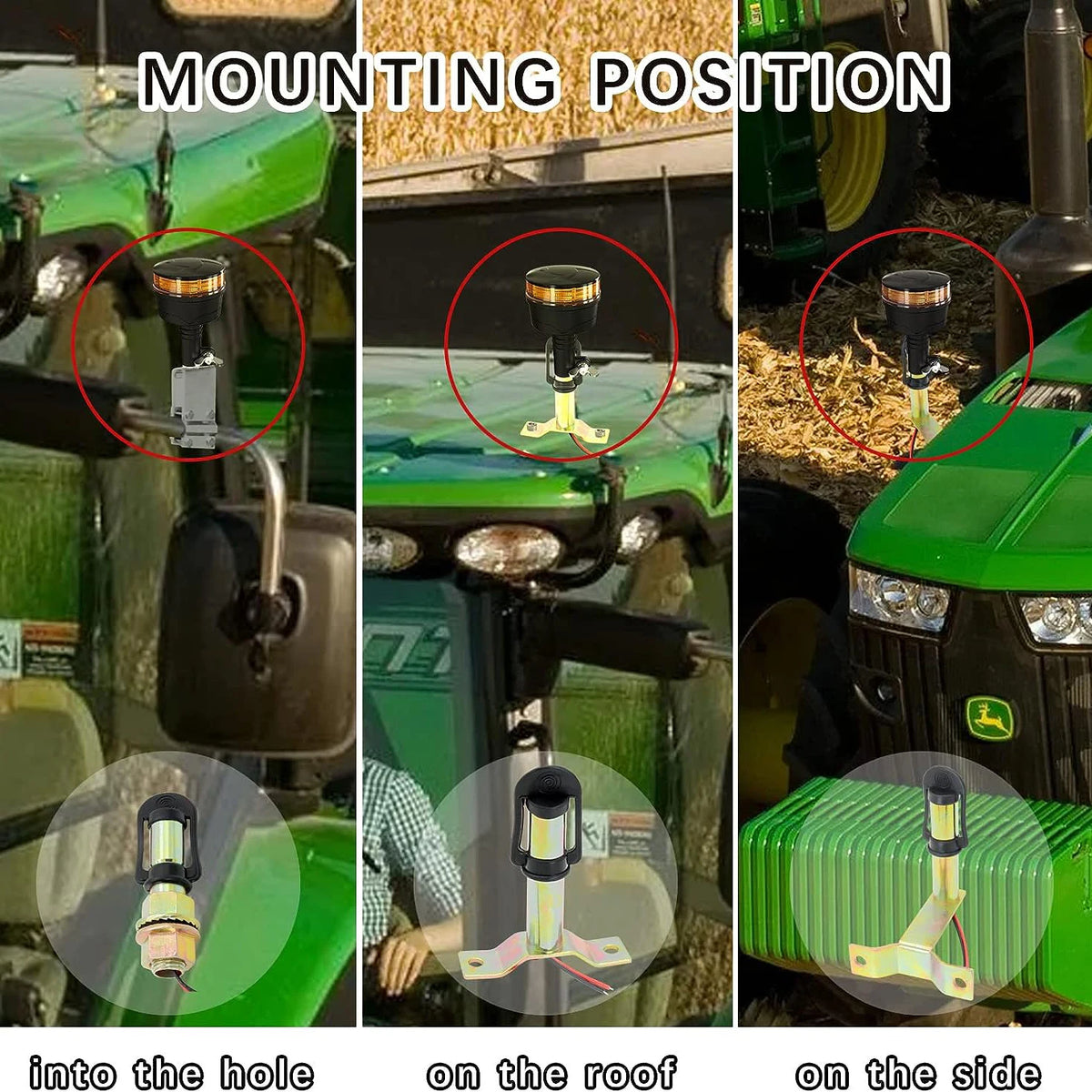 Truck Metal Rotating Flashing Beacon Mount Warning Bracket