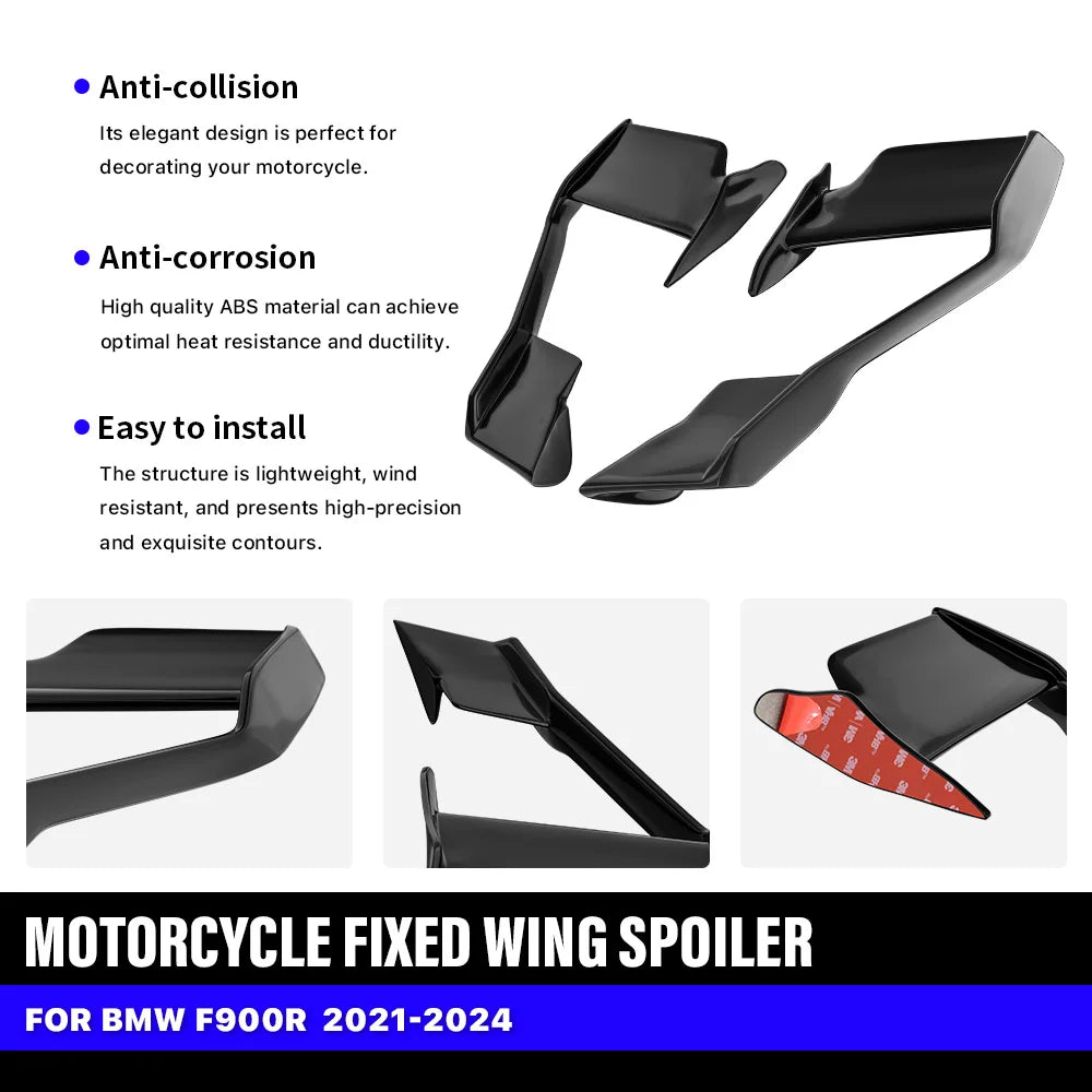 For BMW F900R F 900 R Motorcycle Fairing Fixed Wings 2021-2024