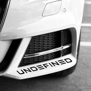 Four Sizes Undefined Stickers Body Window Windshield Bumper