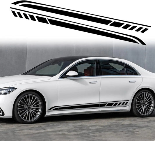 Sports Racing Strip Stickers Vinyl Decals Body Door Cars