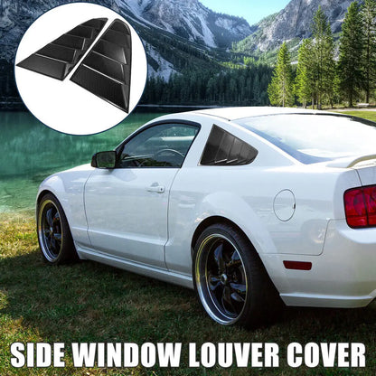 For Ford Mustang 2015-2020 Rear Louver Window Side Shutter Cover