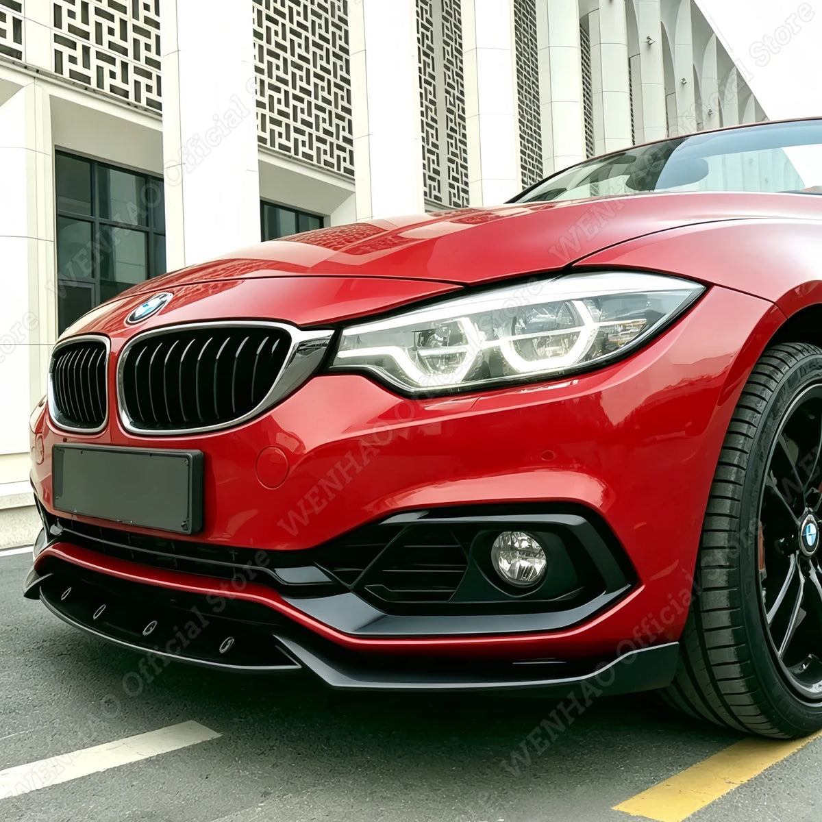 For BMW F32 F33 F36 Se Gloss Black Front Bumper Splitter Lip