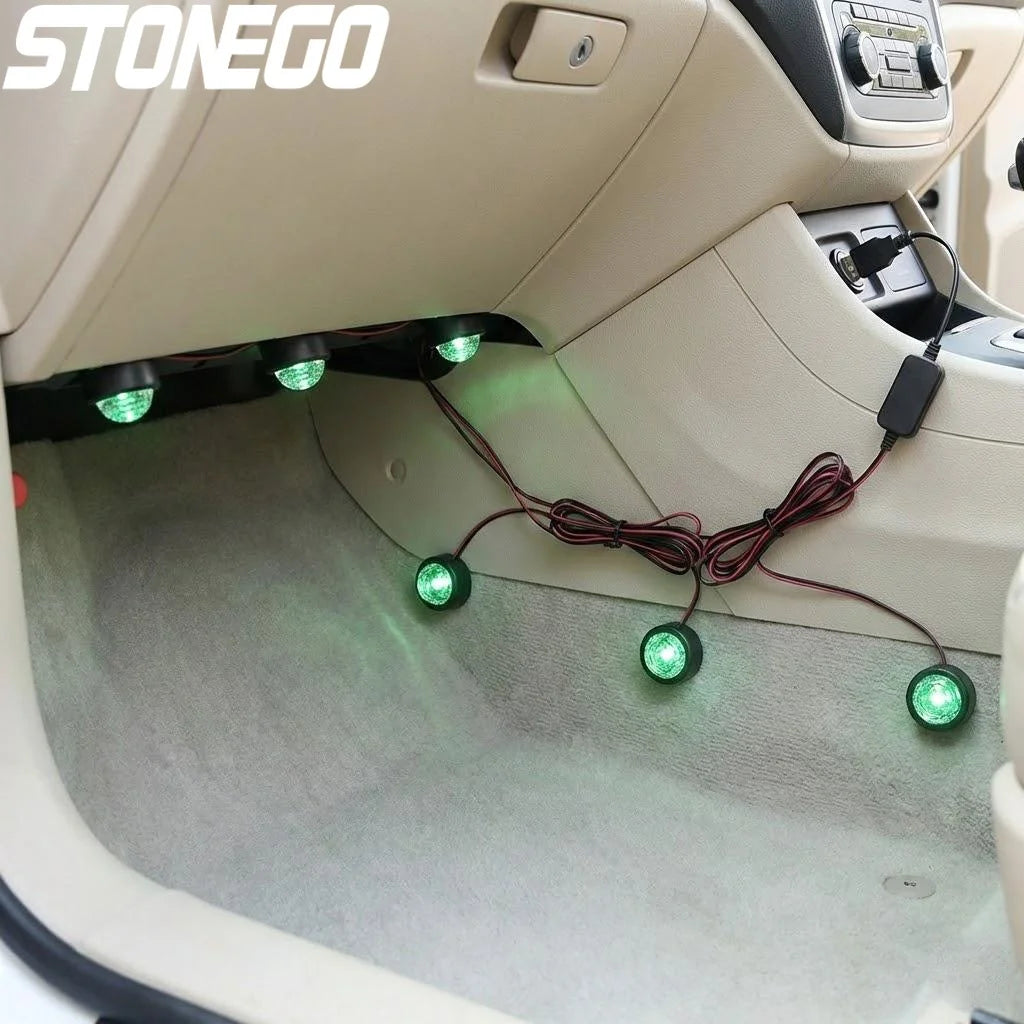 USB Voice Activated Seven Colors Starry Sky Projection Ambient