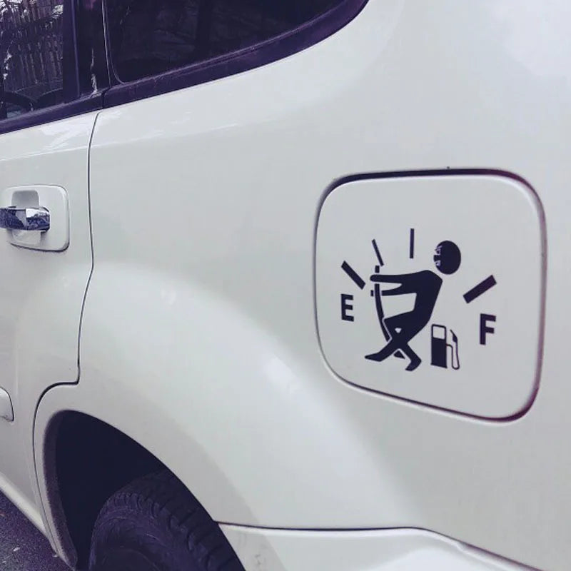 Funny Sticker Pull Fuel Tank Pointer Full Vinyl Reflective