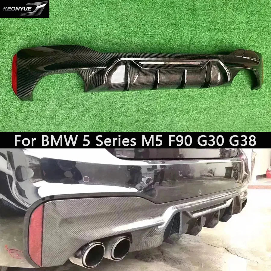 For BMW 5 Series M5 F90 Carbon Fiber Back Lip G30 G38 540I 530