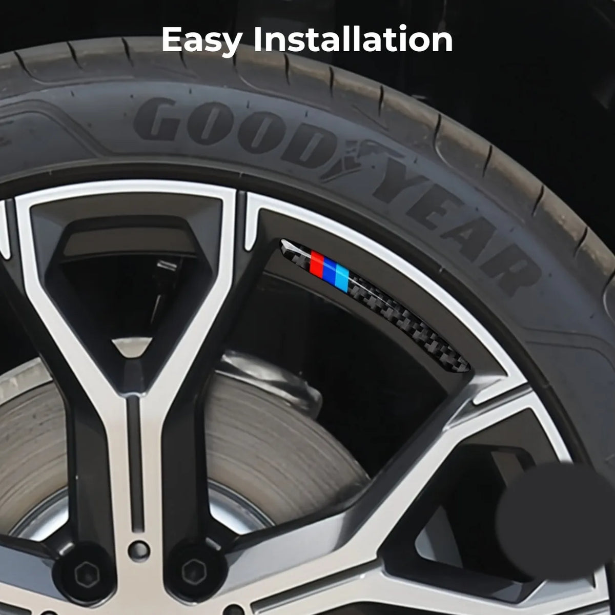 For BMW E46 E90 F30 F10 Wheel Sticker X5 X3 Series