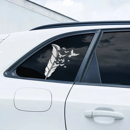 Creative Feather Eagle Sticker Reflective Vinyl Decor Decals