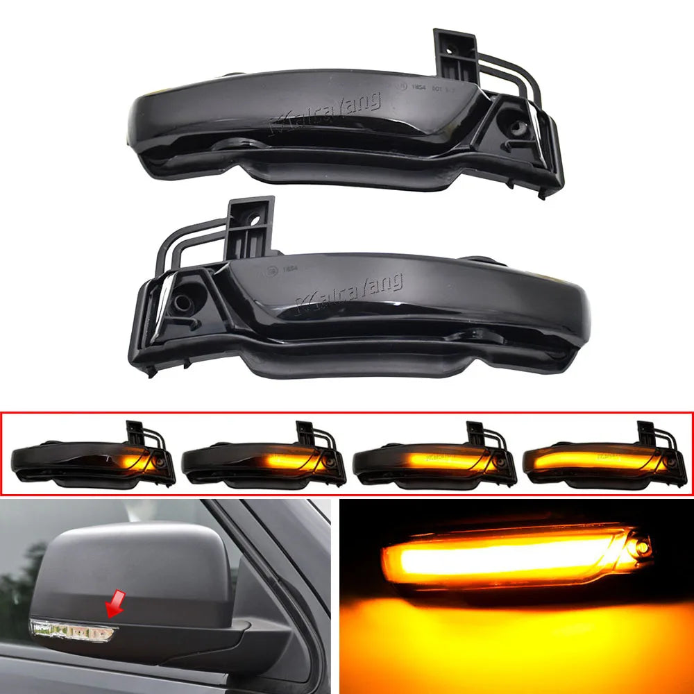 For Jeep Grand Cherokee Dodge Durango 2X Dynamic Side Mirror