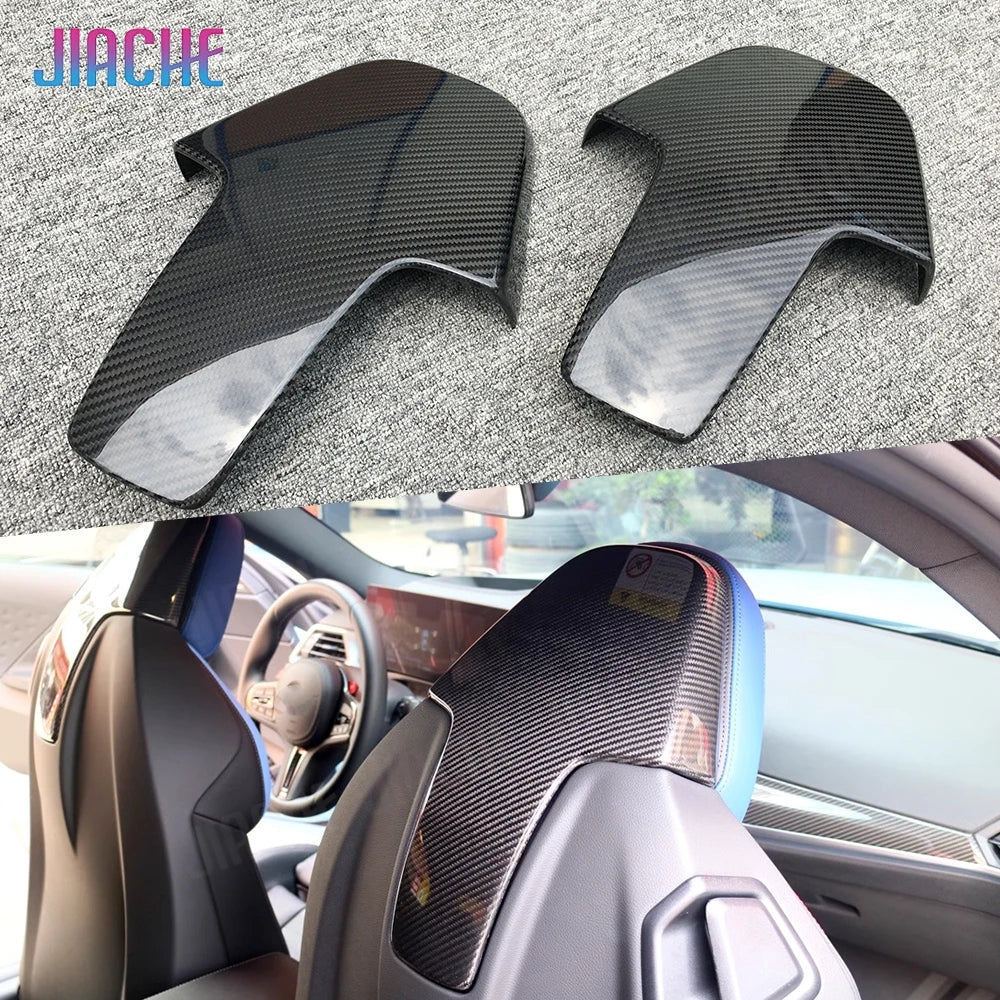 For BMW G80 M3 F91 F92 Dry Carbon Interior SEAT Back Covers