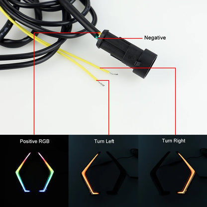 For Polaris Rzr Xp 1000 Turbo RGB Front Accent Turn Signal