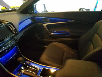 Premium Candy Gloss Metal Dark Blue Vinyl Wrap Adhesive