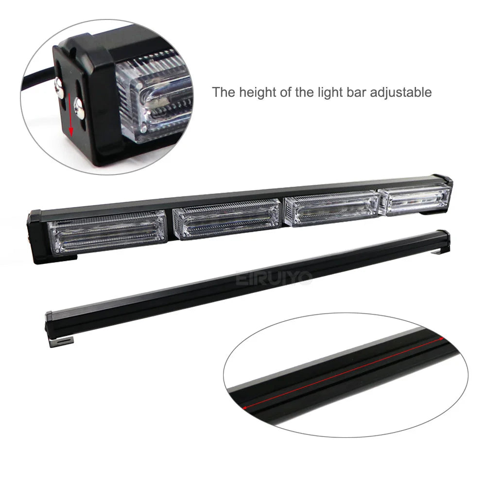 For Auto Emergency Grill Warning Lamp Strobe Windshield Bar