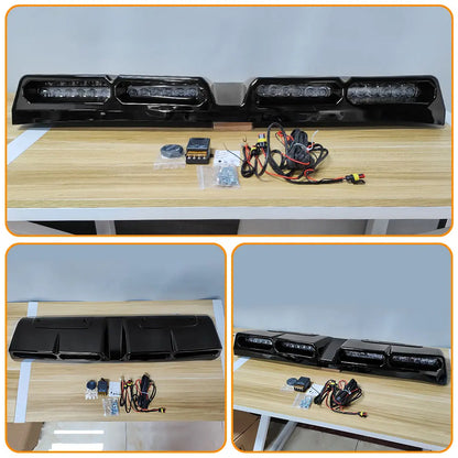 For Nissan Navara 2023 2024 LED Front Roof Wing Lip Bars Pickup