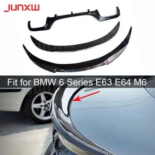 For BMW 6 Series E63 E64 Carbon Fiber M6 2006 2010 3PCS Set