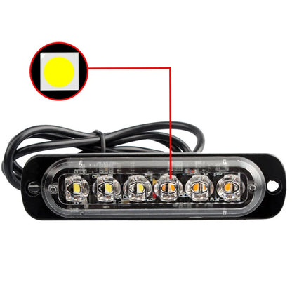 12V 24V Strobe Flashing Emergency 6LED Flash Truck Trailer