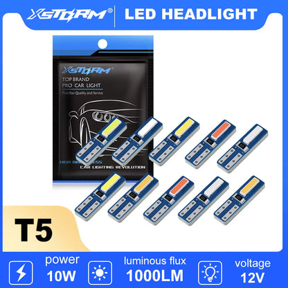 10PCS T5 W3W Bulbs 286 w1.2w Super Bright Wedge
