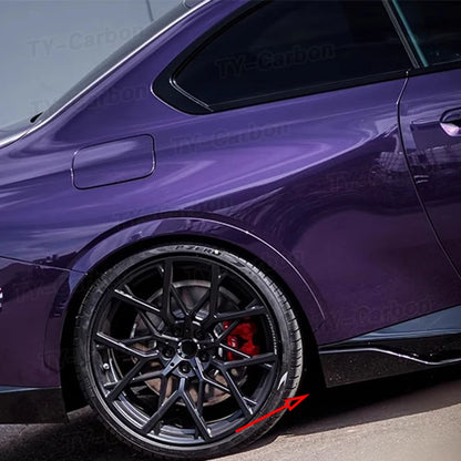 For BMW 2 Series G42 2 Real Carbon Fiber Side Skirts Splitters