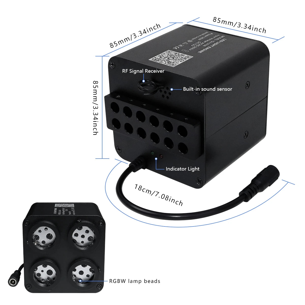 36W Port Starlight Headliner Kit Shooting Stars Roof Rgbw