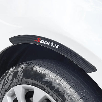 4PCS Carbon Fiber Protection Wheel Eyebrow Edge Guard