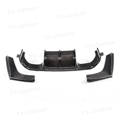 For BMW F80 M3 F82 F83 Real Carbon Fiber Rear Diffuser Lip