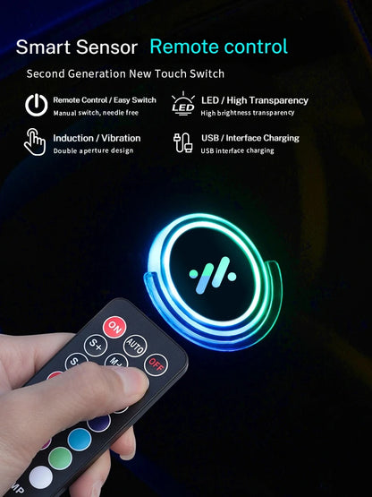 For Im Motors L6 LS6 LS7 Color Changing Cup Holder Rear