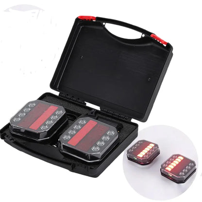 1SET 12V 24V Wireless Magnetic Truck Rear Tail Trailer