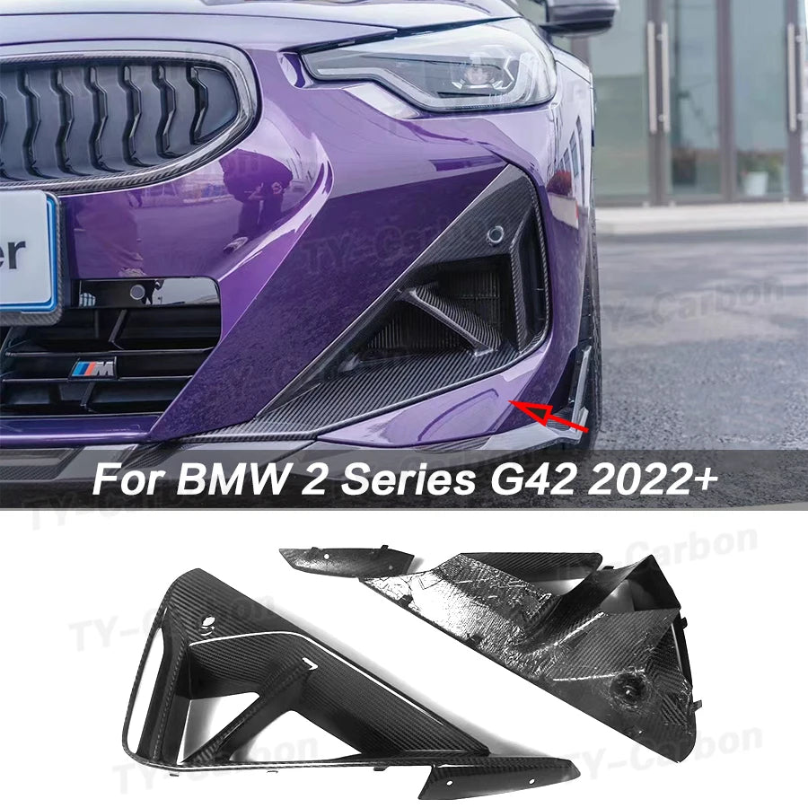 For BMW 2 Series G42 M235I M240I Dry Carbon Fiber Front Bumper