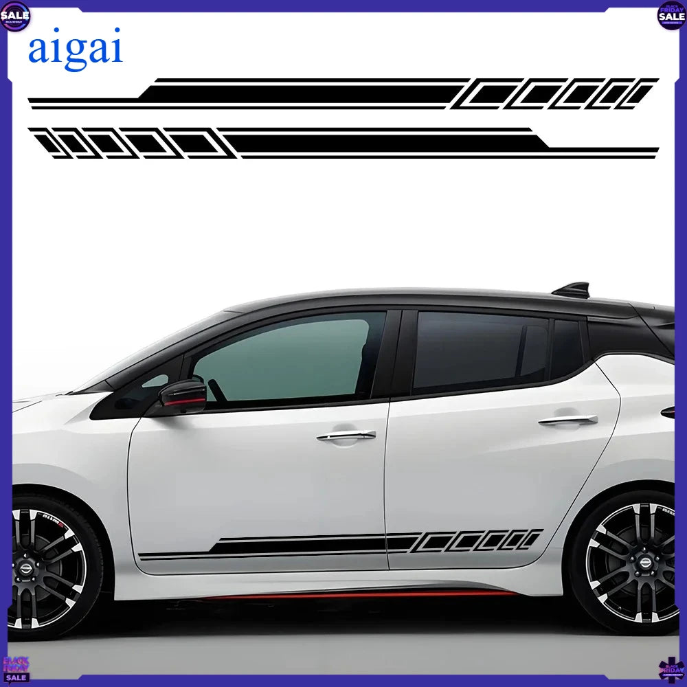 For Nissan Leaf Door Side Wrap Sticker Decals Kit Waterproof