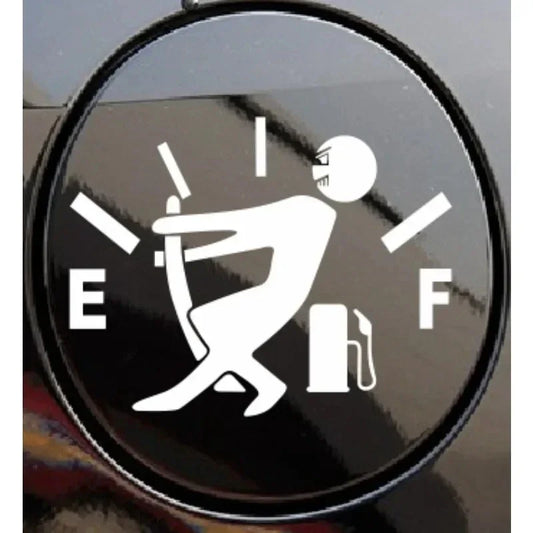1PC Fuel Tank Cap Cover Gas Consumption Decal Gage
